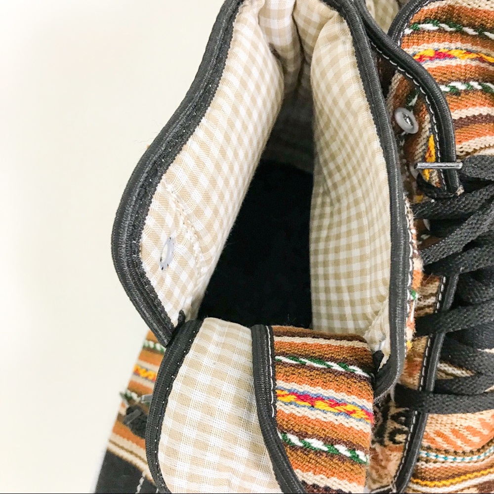 Mens Tribal Fashion High Top Sneakers - Picture 3 of 7